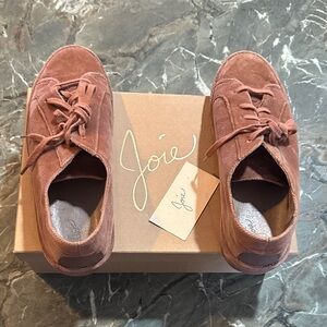 Joie Dusty Rose Suede Sneakers